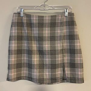 Wild Fable Pink Plaid Skirt Sz 14 NWT Trendy!